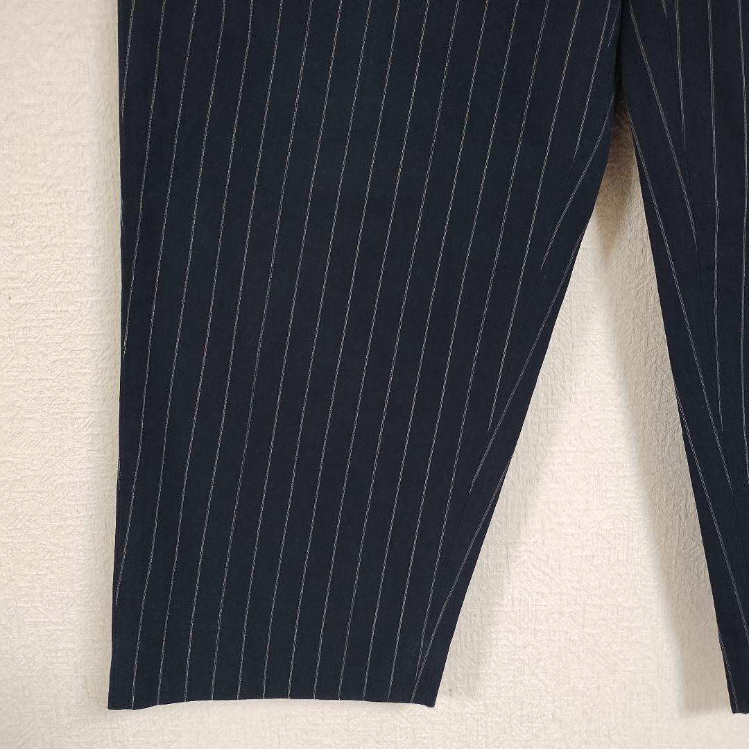 DES PRES デプレ ストライプ ネイビー スラックス S オーバーサイズ 5