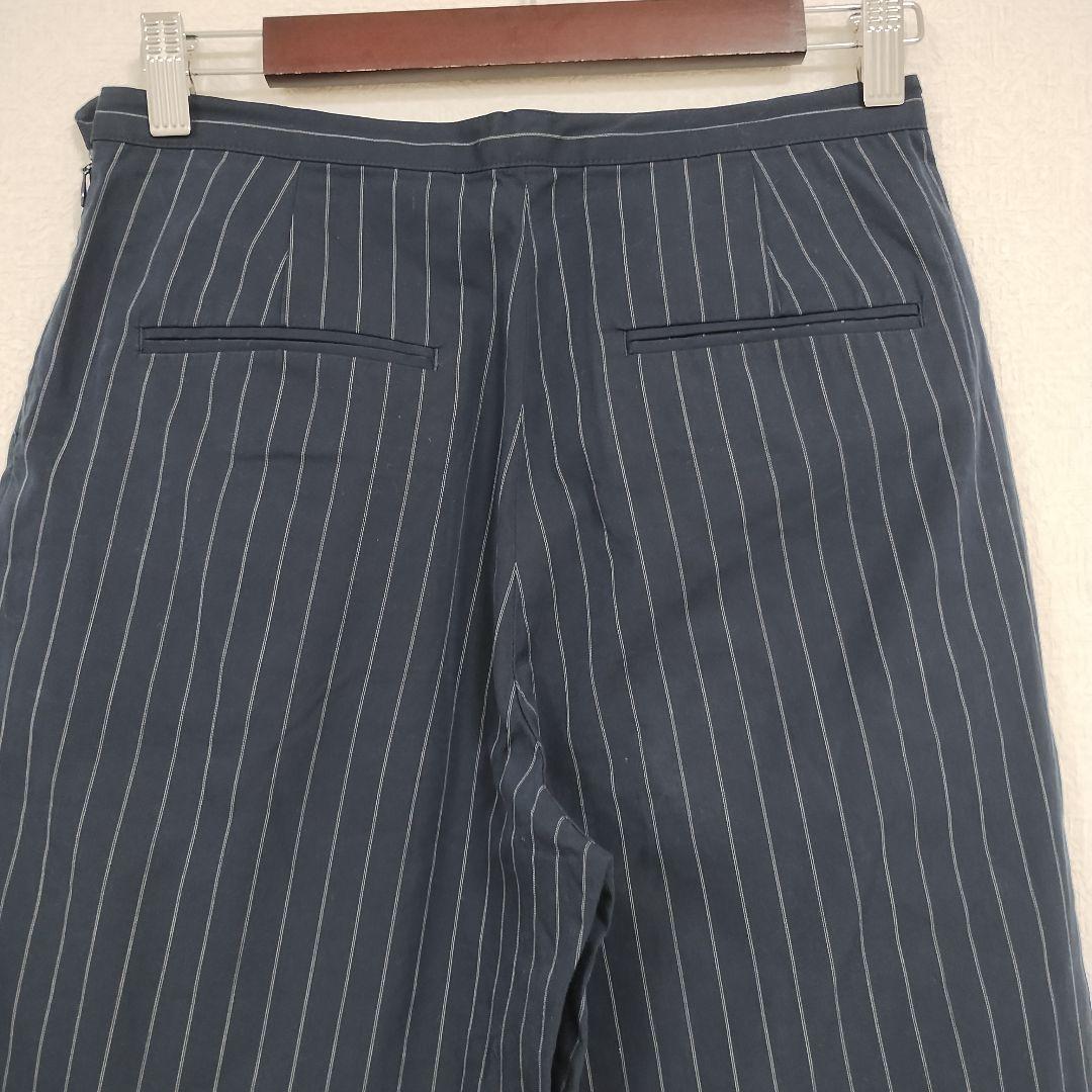 DES PRES デプレ ストライプ ネイビー スラックス S オーバーサイズ 6
