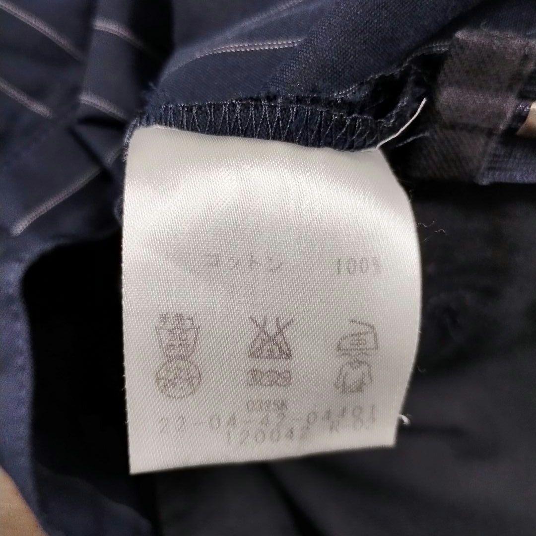 DES PRES デプレ ストライプ ネイビー スラックス S オーバーサイズ 8