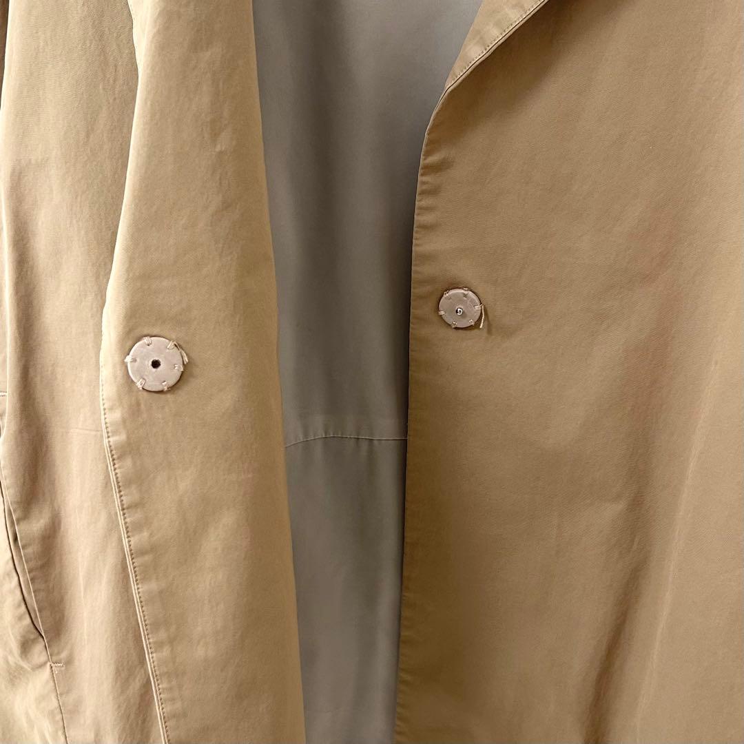 ビアズリー　後ろぷっくりノーカラージャケット　スプリングコート　ベージュ 5