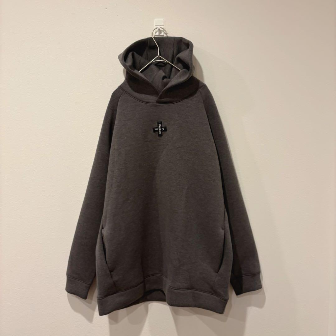 ライフマックス パーカー 無地 ストレッチ 灰グレー XL メンズ フーディー