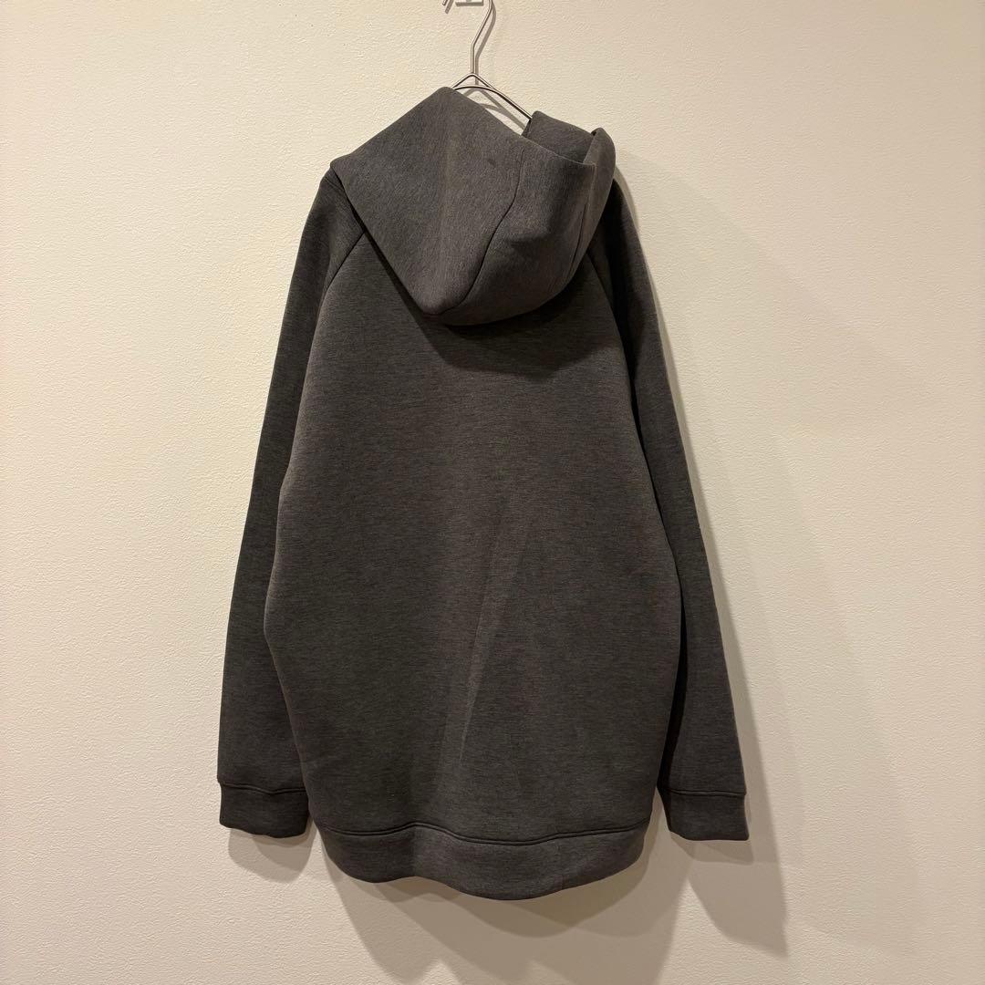 ライフマックス パーカー 無地 ストレッチ 灰グレー XL メンズ フーディー 5