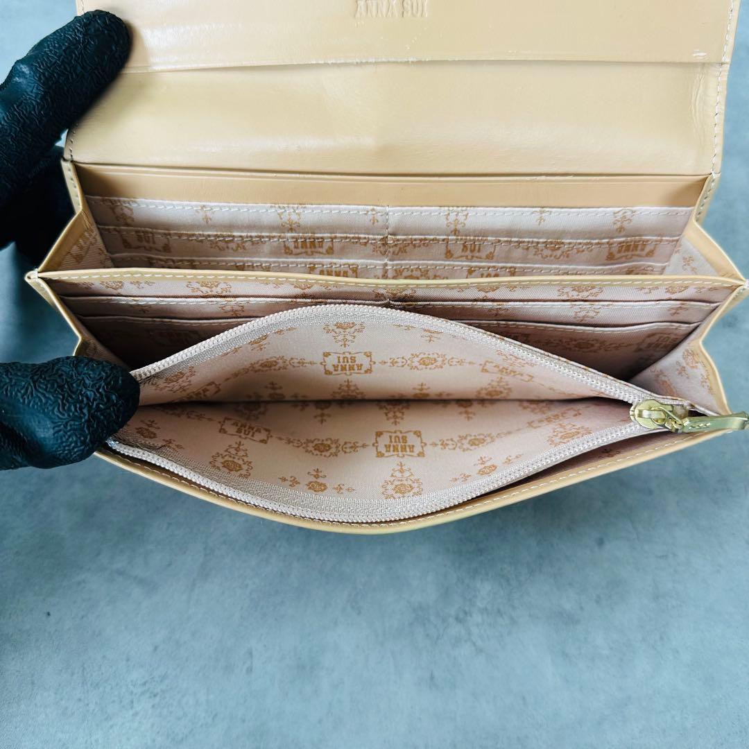 ANNA SUI ルーミー　がま口　二つ折り長財布　ダマスクローズ柄 12