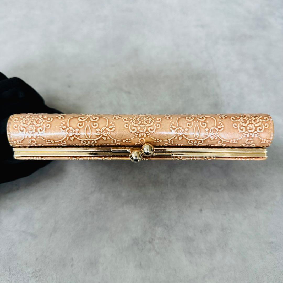 ANNA SUI ルーミー　がま口　二つ折り長財布　ダマスクローズ柄 13