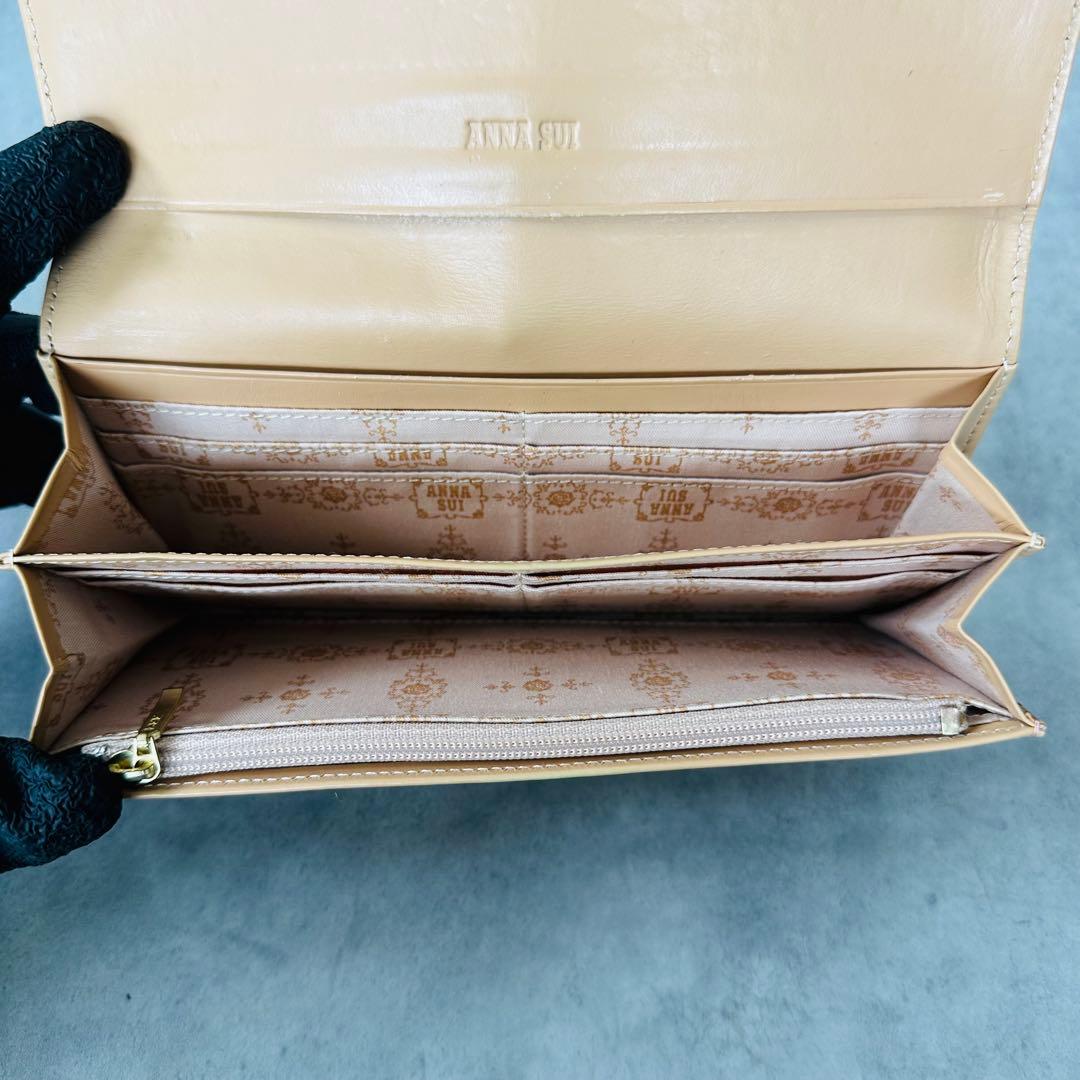 ANNA SUI ルーミー　がま口　二つ折り長財布　ダマスクローズ柄 10