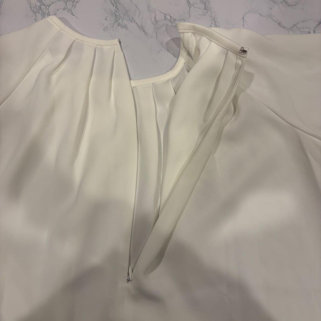 ダーマコレクション ブラウス タック フレア袖 白　ホワイト 1 日本製　お洒落 6