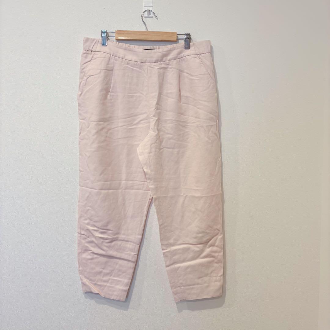 バナナリパブリック ワイドパンツ　ピンク M相当 上品　ゆったり