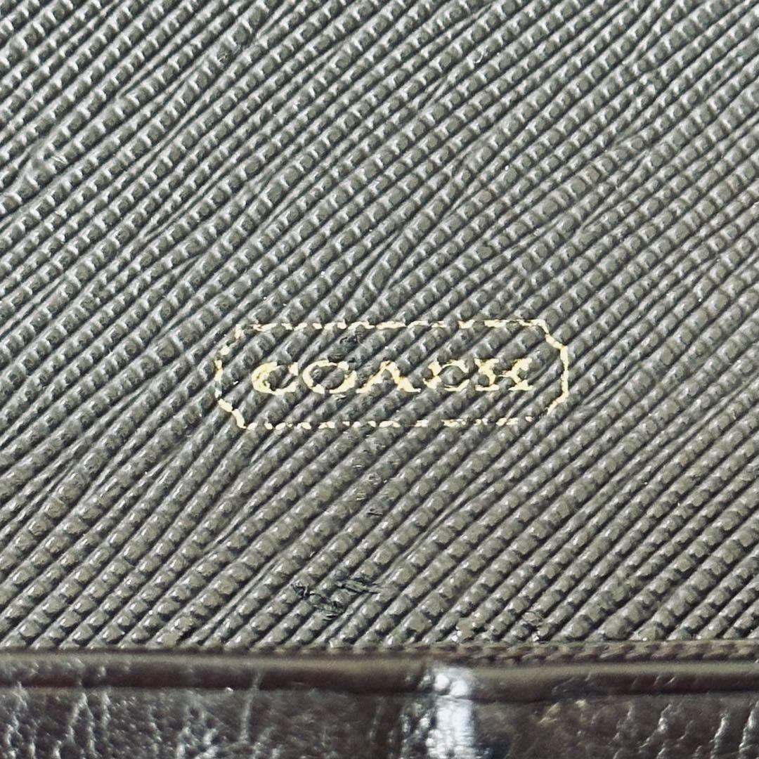 Y2K COACH マディソン　オプアート　二つ折り長財布　キャンバス　レザー 15