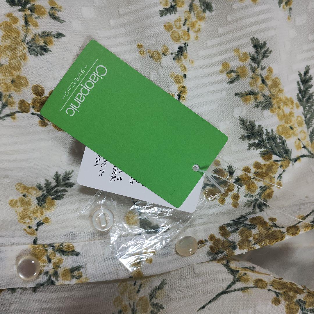 チャオパニック 花柄シフォンロングワンピース F 軽やか 春 新品タグ付き 11