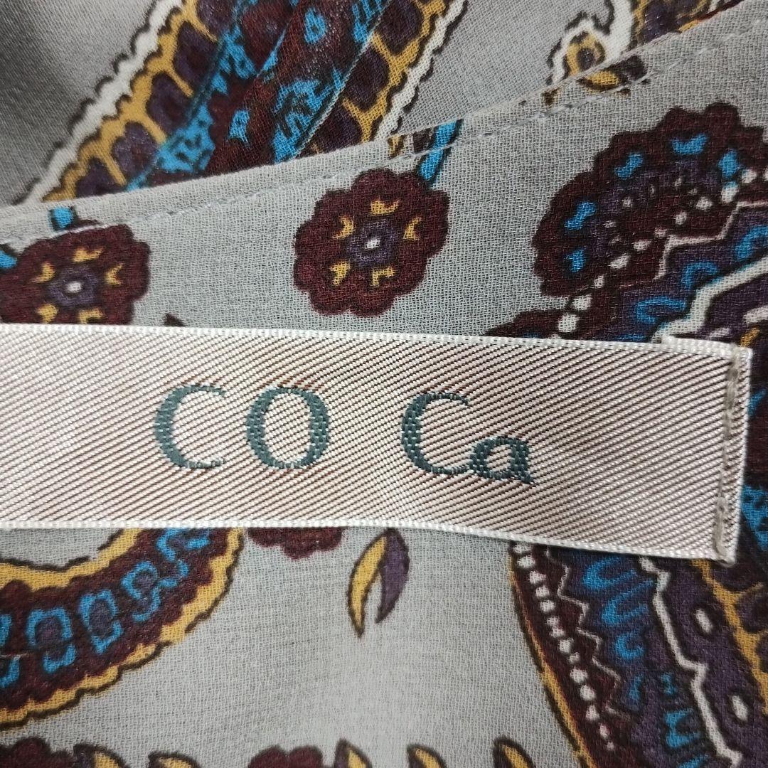 【COCAコカ】ペイズリー柄 五分袖チュニック M 軽やか カジュアル 11