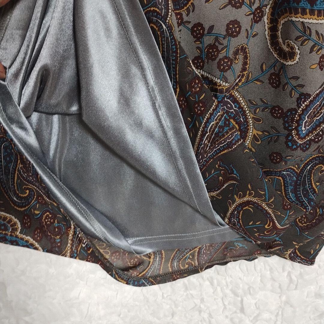 【COCAコカ】ペイズリー柄 五分袖チュニック M 軽やか カジュアル 6