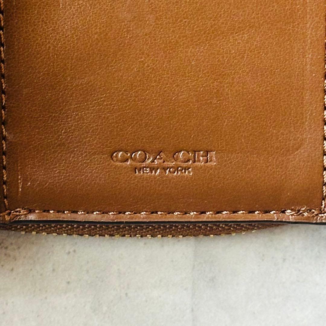 COACH ミニ トライフォールド ウォレット・シグネチャー キャンバス　① 13