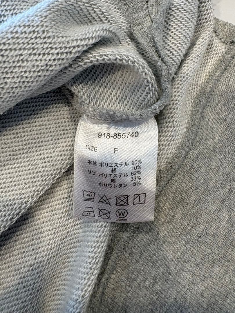 レイカズン スウェット カレッジロゴ 灰色　グレー　トレーナー　男女着用可 8