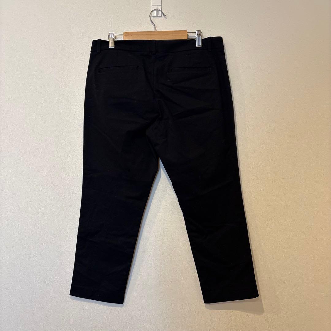 ユニクロ　スラックス　テーパードパンツ　黒 ブラック　レディース　S 無地 5