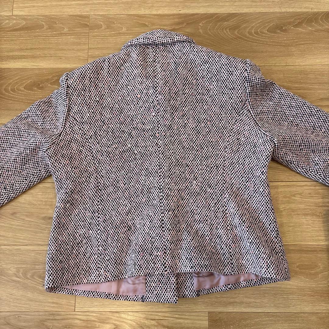 .フェミニーノプリスコ ジャケットツイード テーラード　ピンクベージュ　イタリア 11