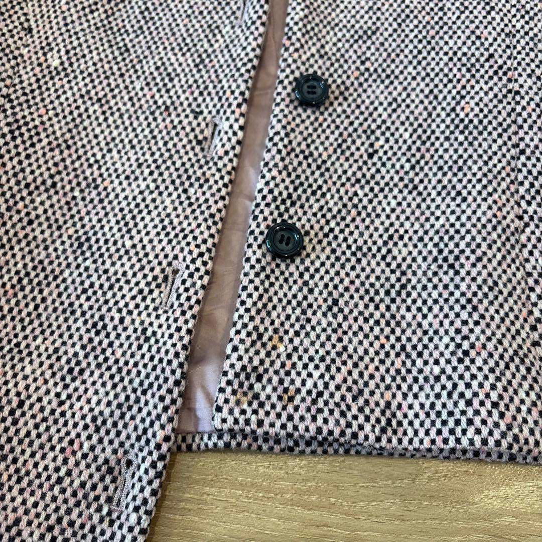 .フェミニーノプリスコ ジャケットツイード テーラード　ピンクベージュ　イタリア 10