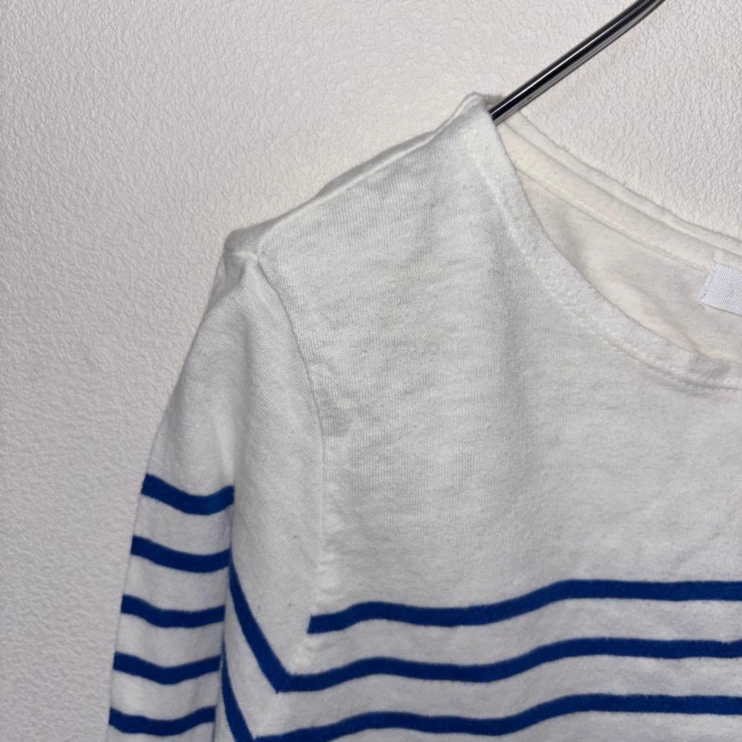 BACK NUMBER ストライプ長袖Tシャツ Mサイズd718 4