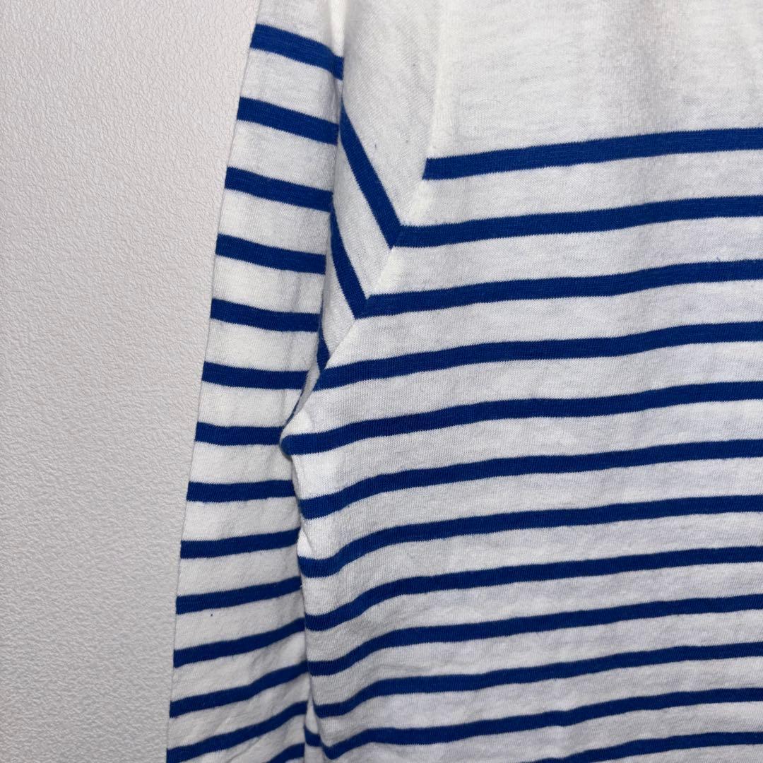 BACK NUMBER ストライプ長袖Tシャツ Mサイズd718 5