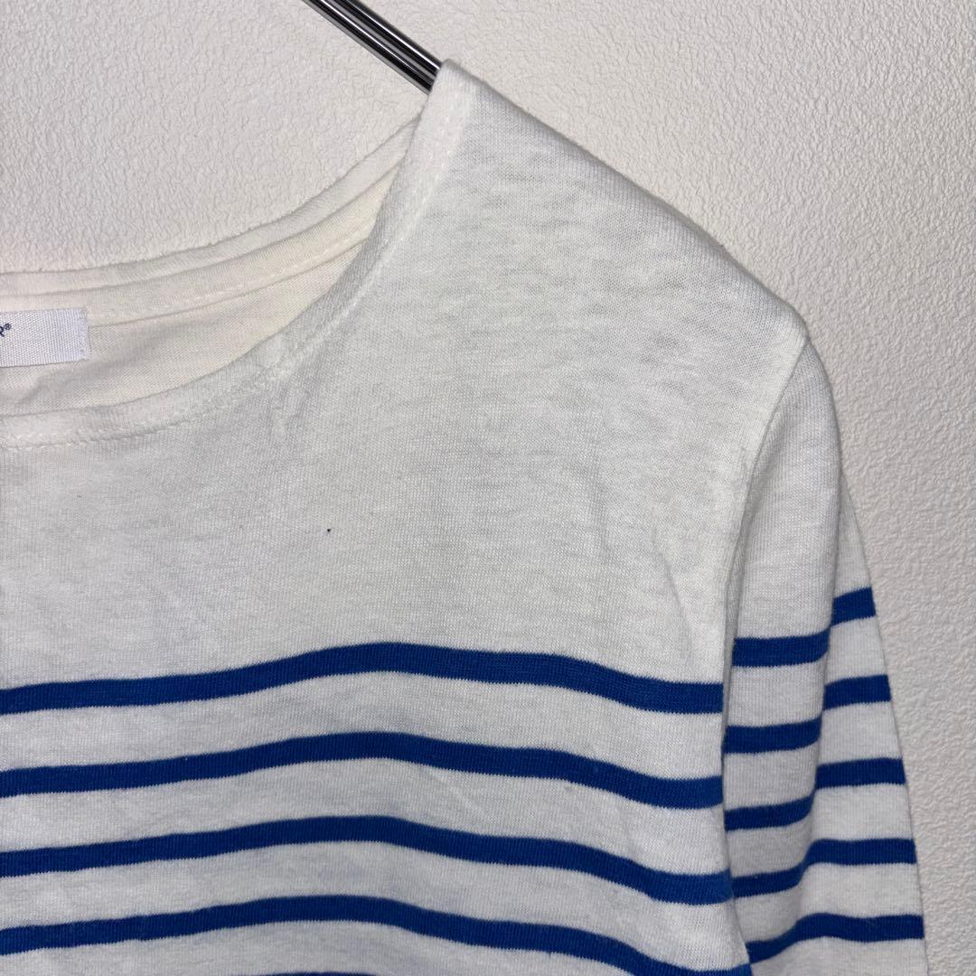 BACK NUMBER ストライプ長袖Tシャツ Mサイズd718 7