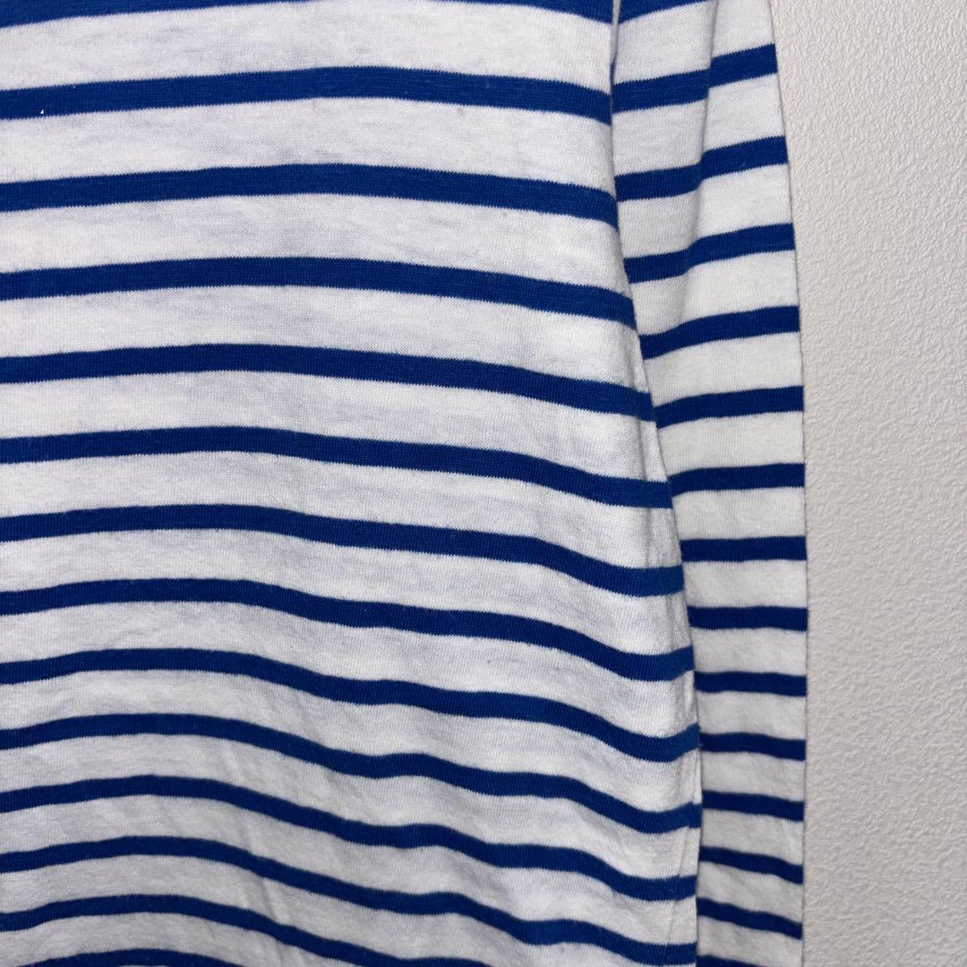 BACK NUMBER ストライプ長袖Tシャツ Mサイズd718 8