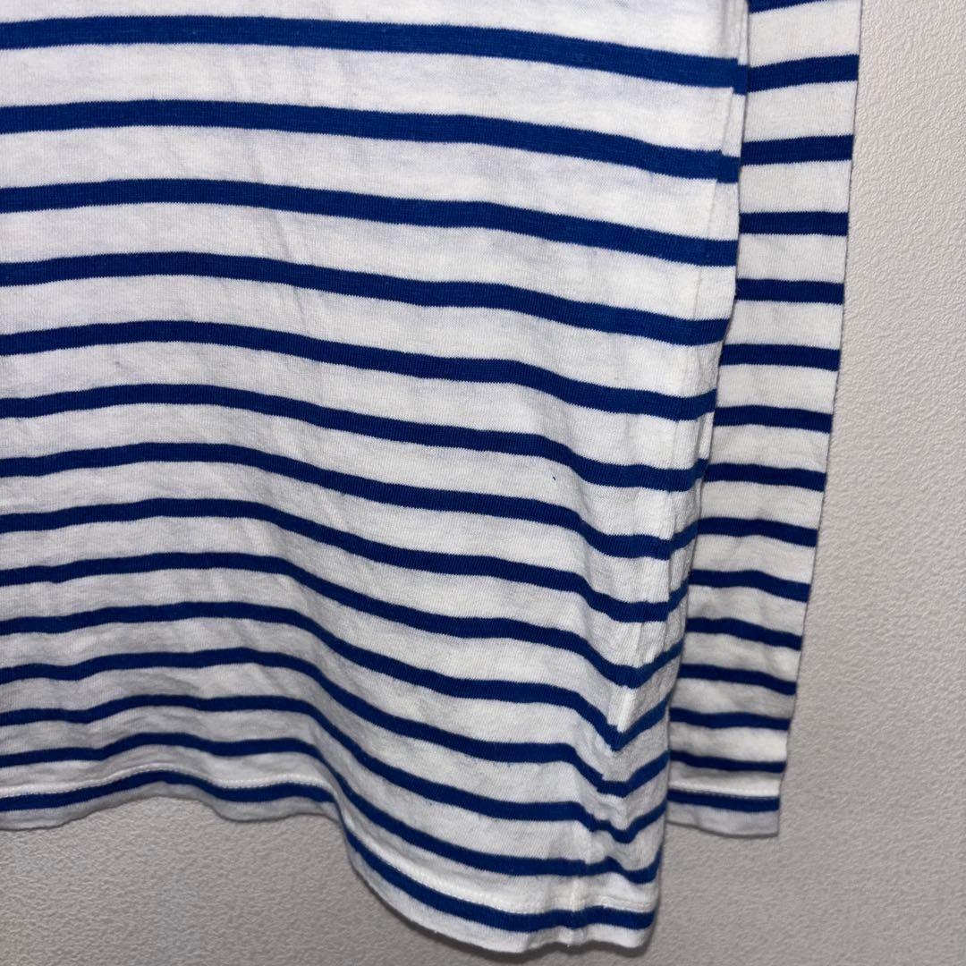 BACK NUMBER ストライプ長袖Tシャツ Mサイズd718 9