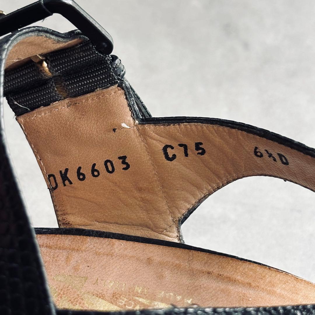 Salvatore Ferragamo リザード　ヴァラ　ストラップ　サンダル 13