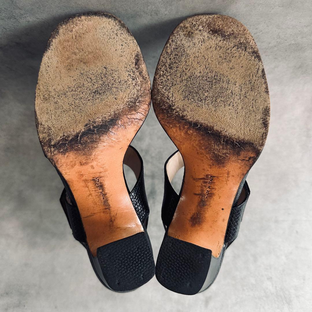 Salvatore Ferragamo リザード　ヴァラ　ストラップ　サンダル 8