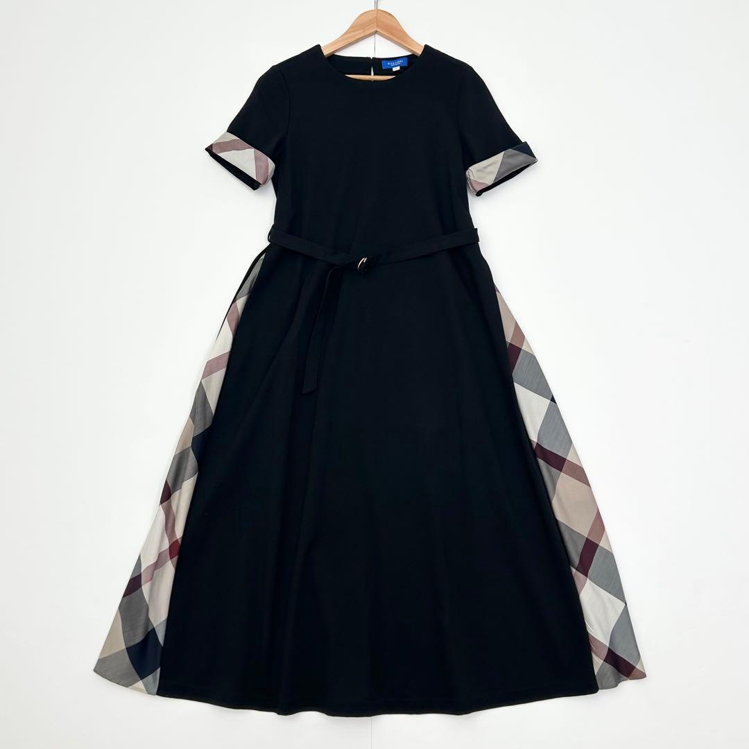 美品✨ブルーレーベルクレストブリッジ　コンパクトライトポンチドレス　ブラック