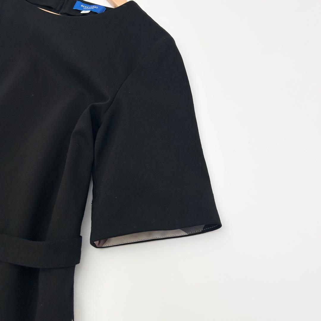 美品✨ブルーレーベルクレストブリッジ　コンパクトライトポンチドレス　ブラック 6