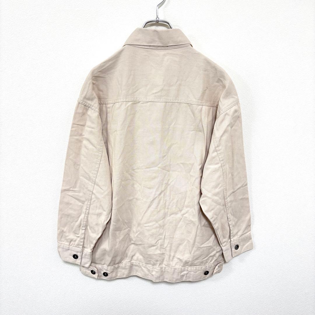 choette アイボリーデニムジャケットLサイズゆったりオーバーサイズd772 11