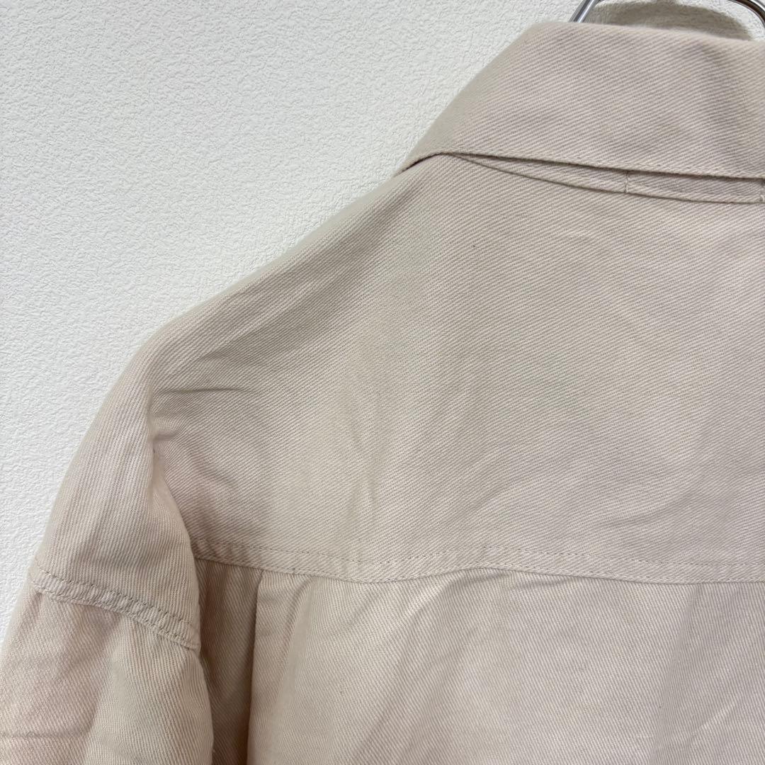 choette アイボリーデニムジャケットLサイズゆったりオーバーサイズd772 12