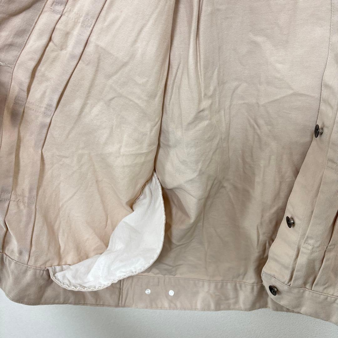 choette アイボリーデニムジャケットLサイズゆったりオーバーサイズd772 16