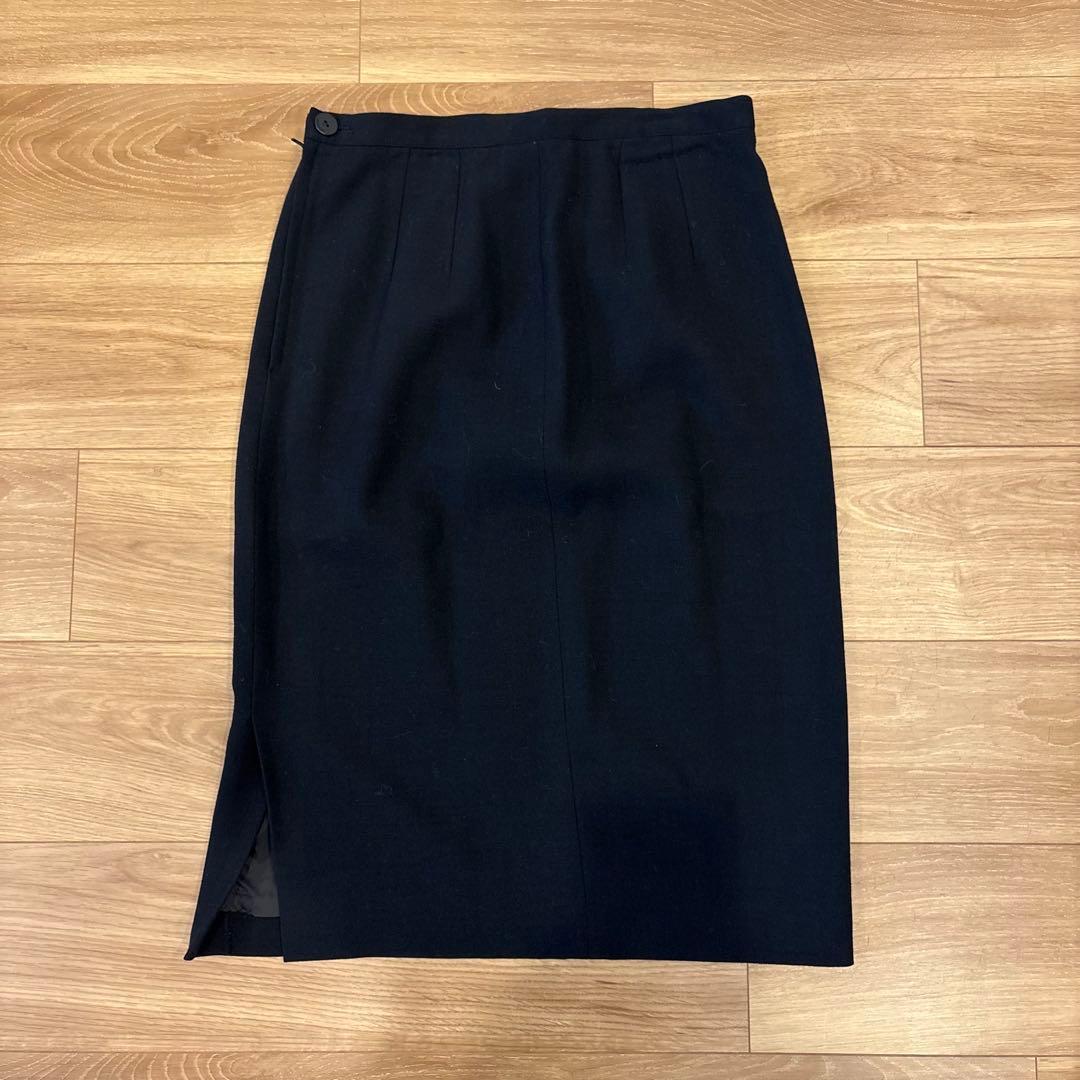 .クリツィア タイトスカート ひざ丈 スリット 黒 ブラック M相当　フォーマル 2