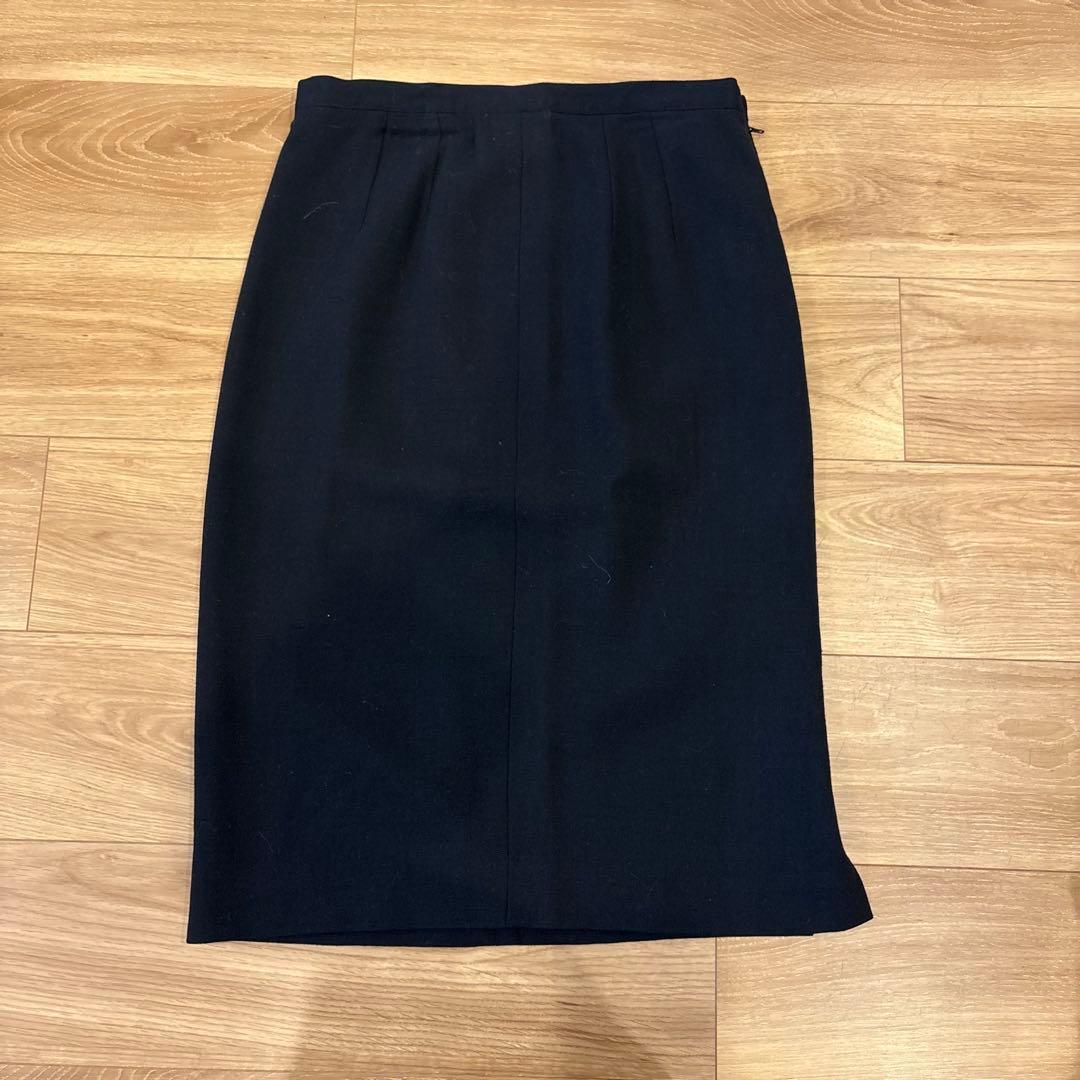 .クリツィア タイトスカート ひざ丈 スリット 黒 ブラック M相当　フォーマル 3