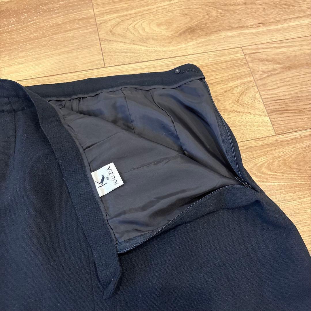 .クリツィア タイトスカート ひざ丈 スリット 黒 ブラック M相当　フォーマル 5