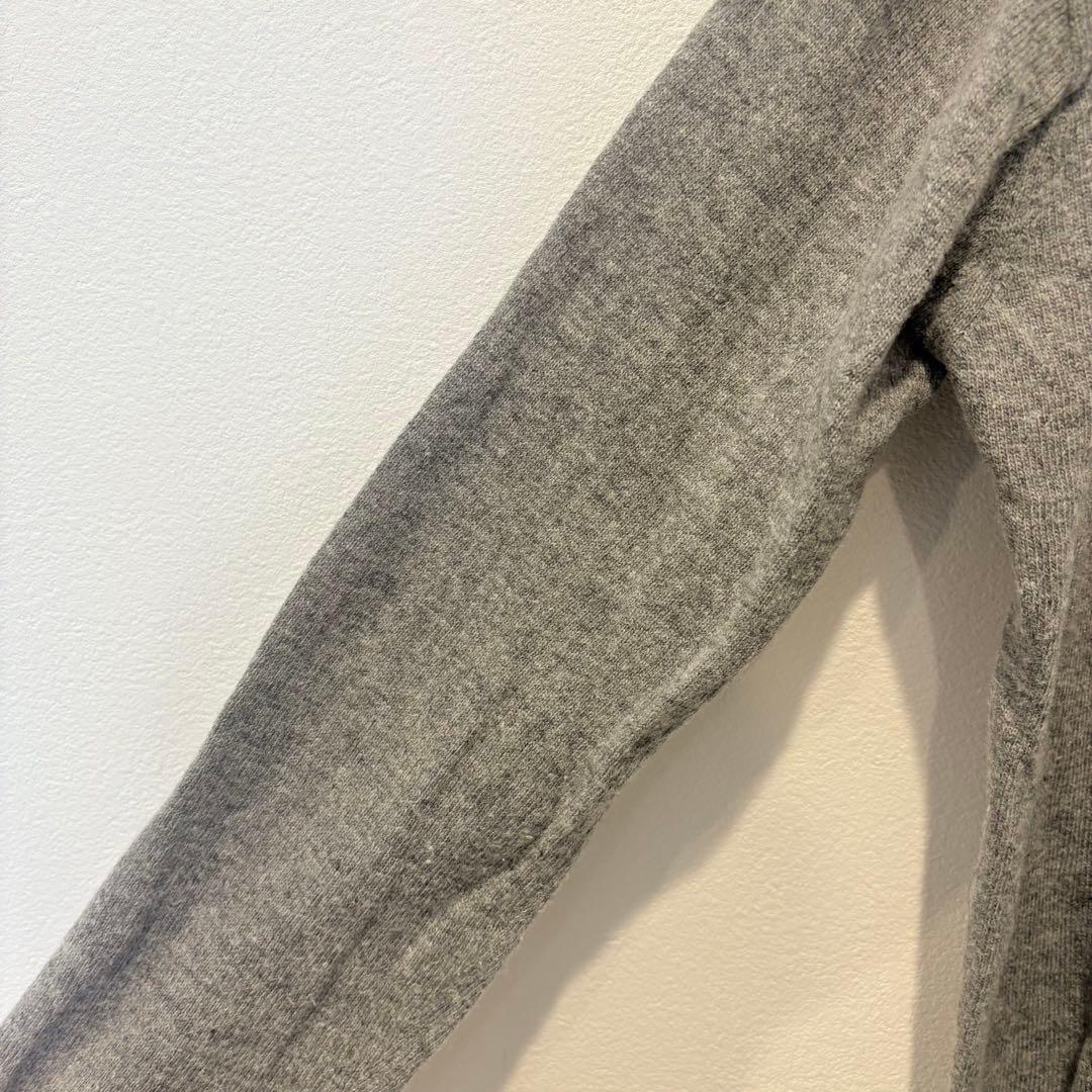 ザラ ニットセーター クルーネック ウール混 グレー 灰色　S 無地　カジュアル 4