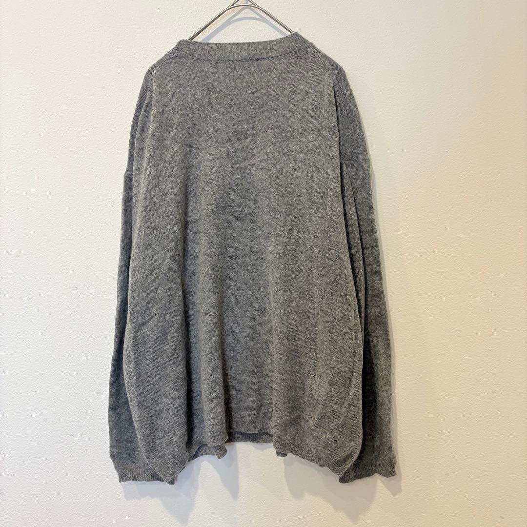 ザラ ニットセーター クルーネック ウール混 グレー 灰色　S 無地　カジュアル 5