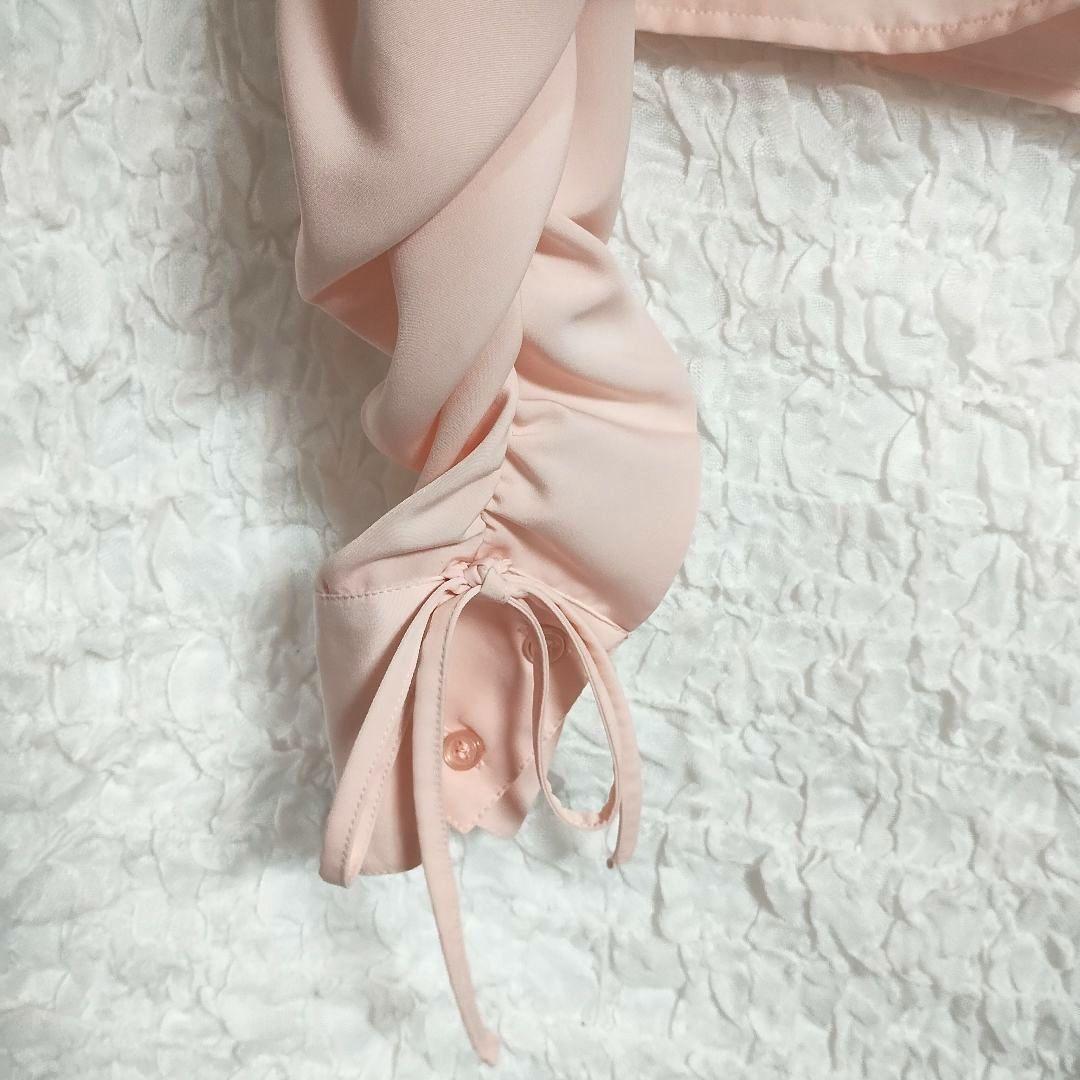 ヘザー Heather ピンク クロップドシャツ ブラウス長袖 柔らか 軽い生地 7