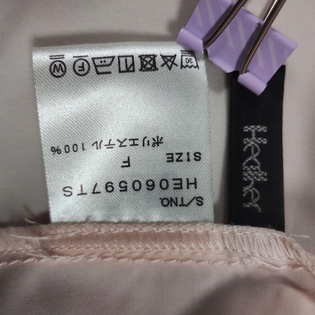 ヘザー Heather ピンク クロップドシャツ ブラウス長袖 柔らか 軽い生地 8