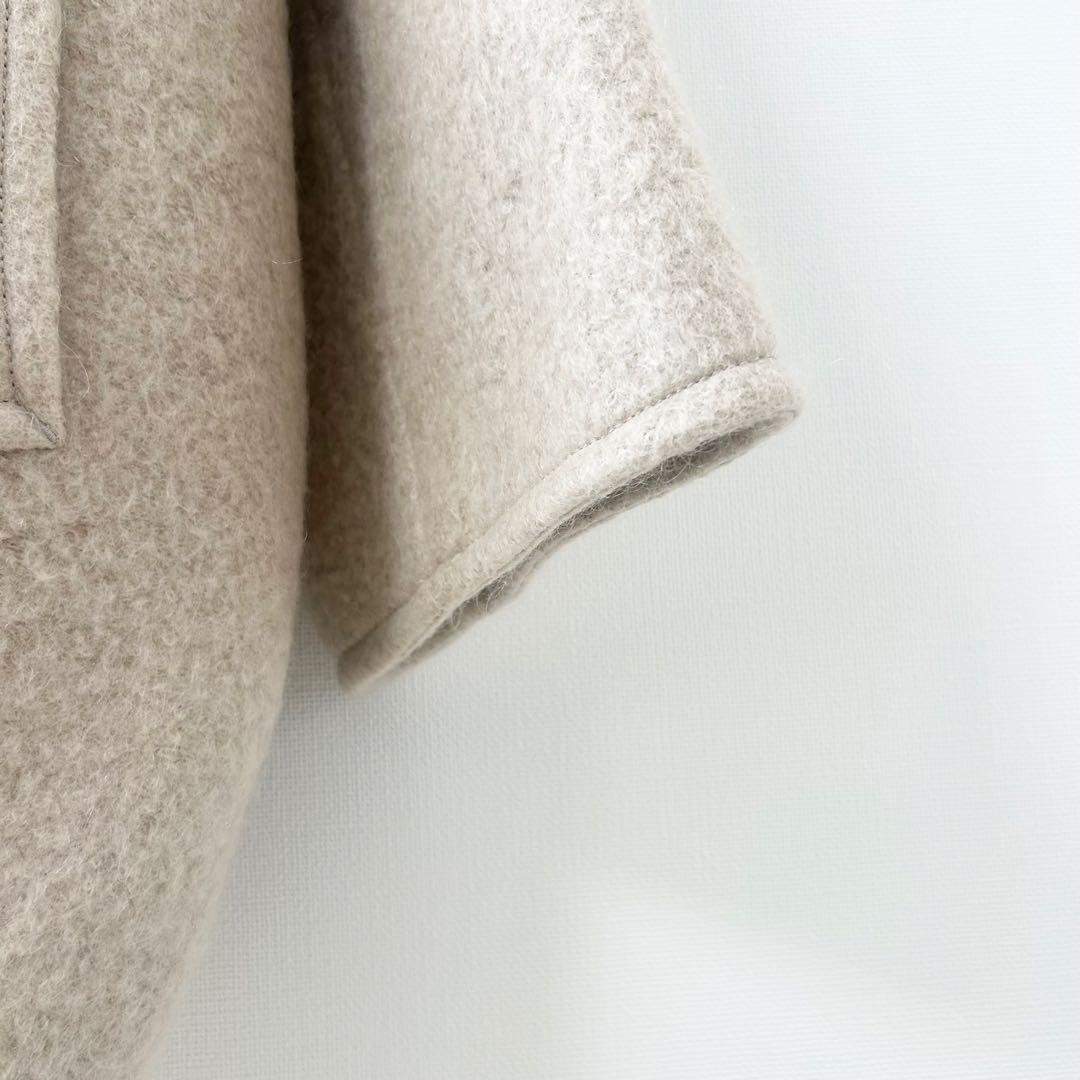 美品✨ガリャルダガランテ モヘヤシャギー ハーフコート　ベージュ　Pコート 5