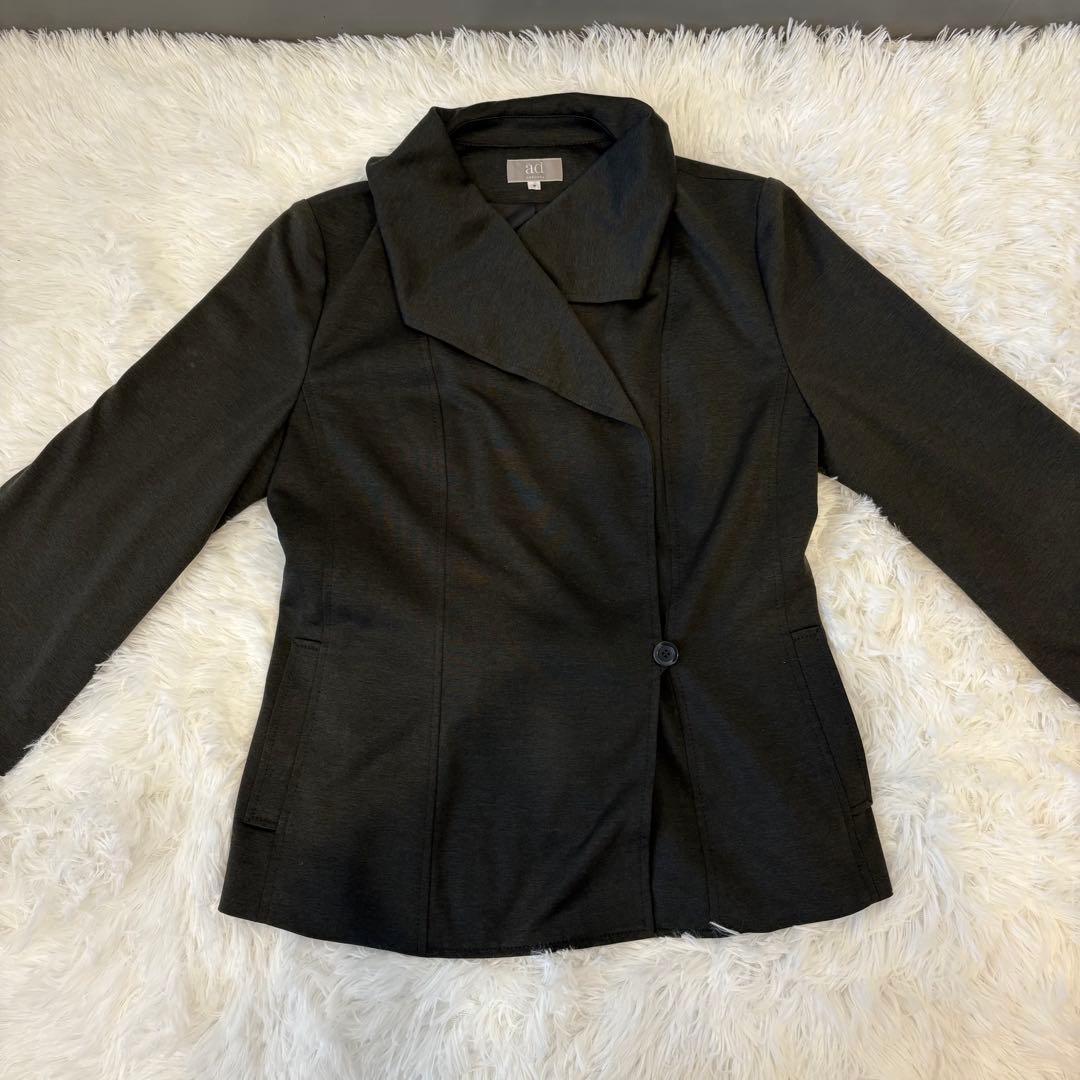 addenda ウエストリボン ジャケット 9号 ブラックMサイズ相当 オフィス 5