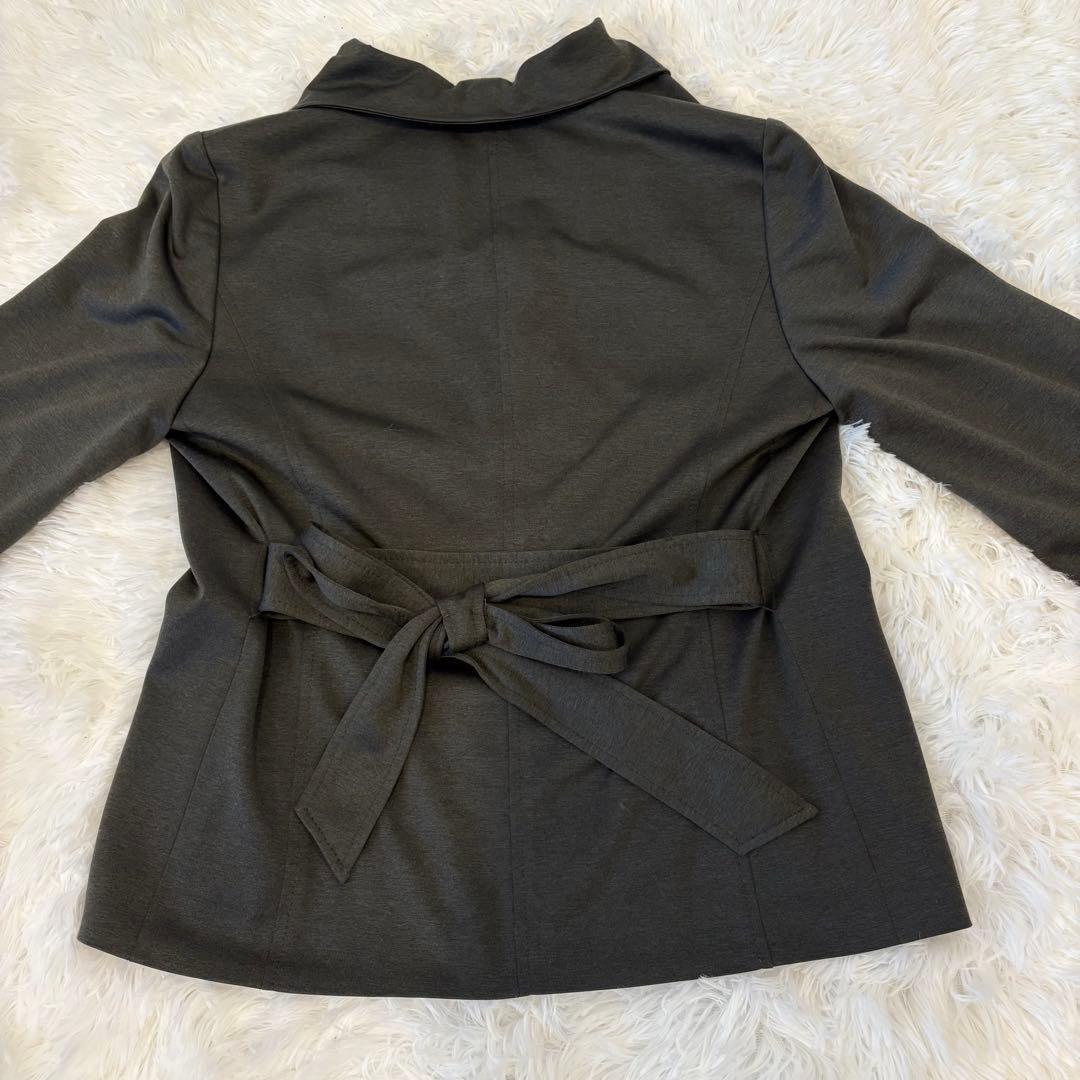 addenda ウエストリボン ジャケット 9号 ブラックMサイズ相当 オフィス 8
