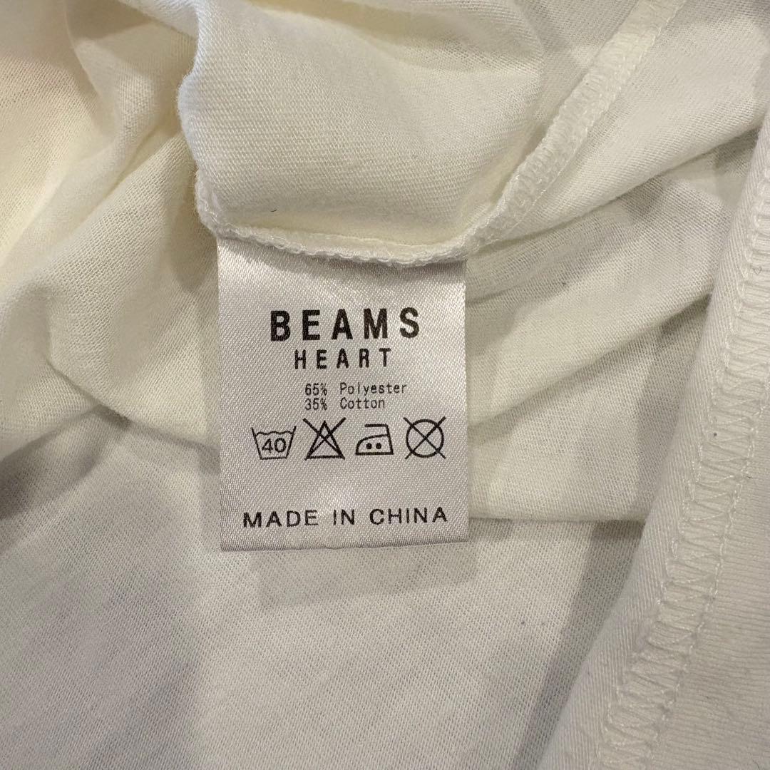 ビームスハート Tシャツ カラフル 白　ホワイト M 半袖 レディース　可愛い 6