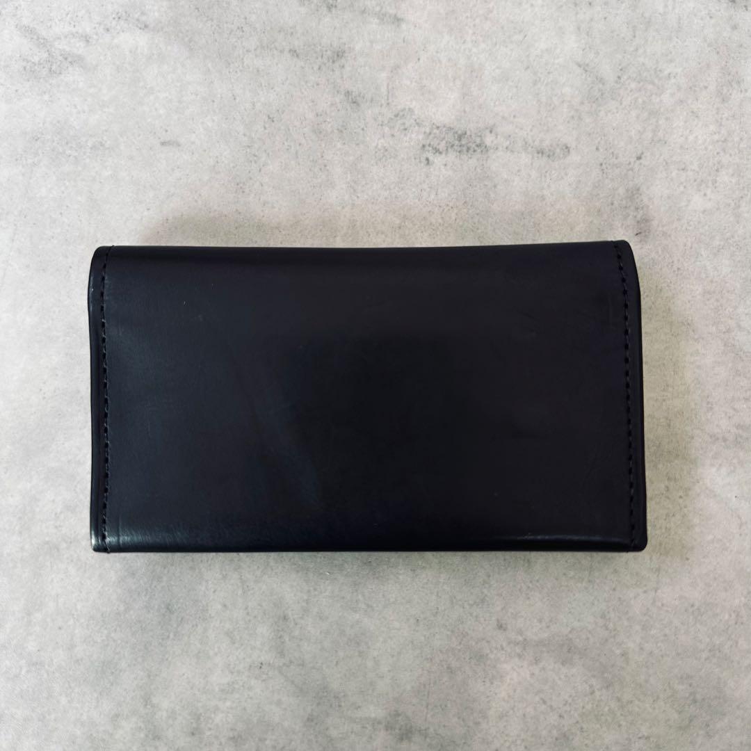 希少✨OLD COACH All leather key case BLACK 2
