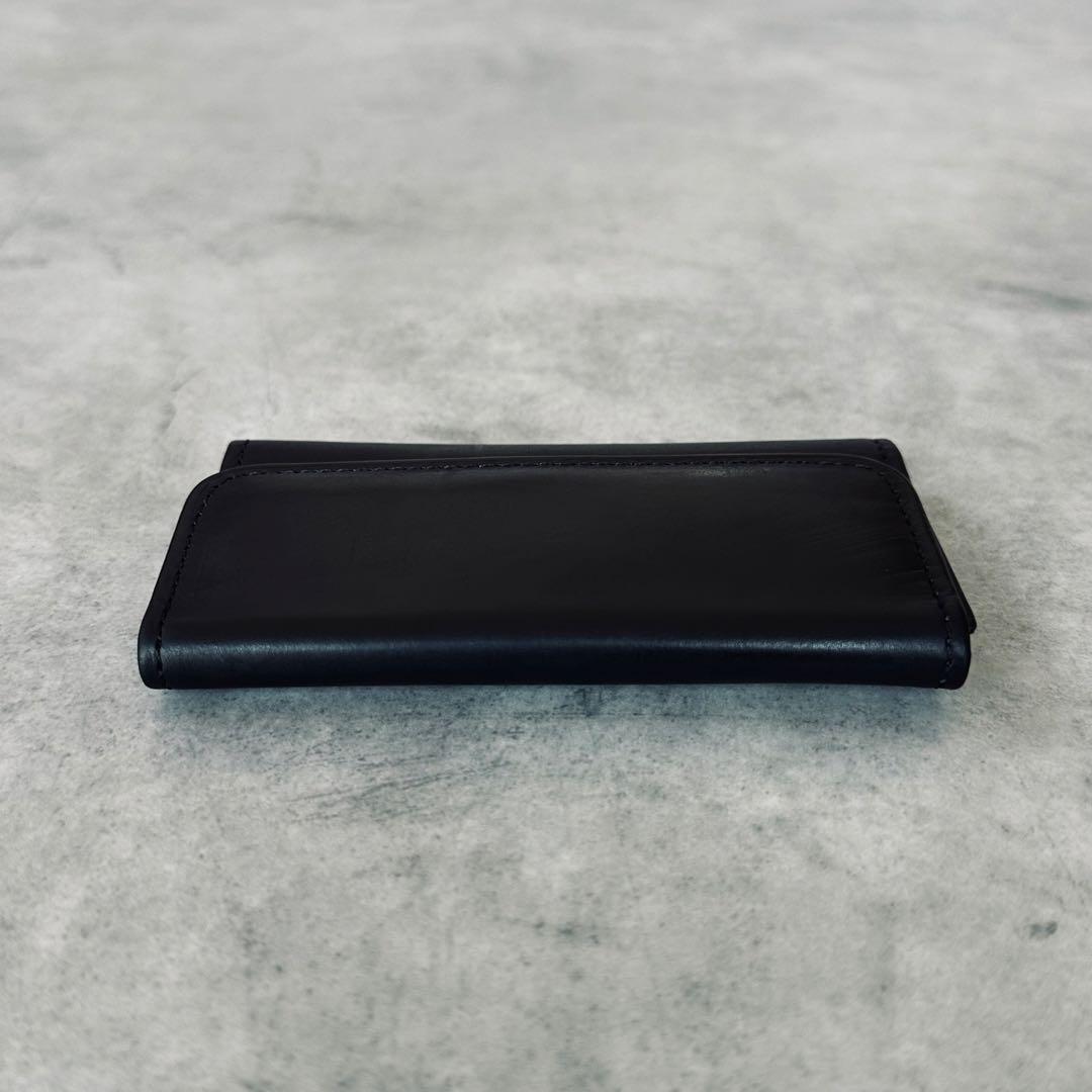 希少✨OLD COACH All leather key case BLACK 5