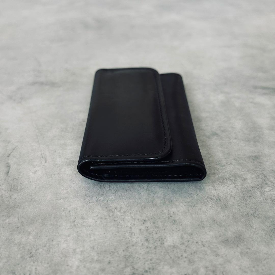 希少✨OLD COACH All leather key case BLACK 6