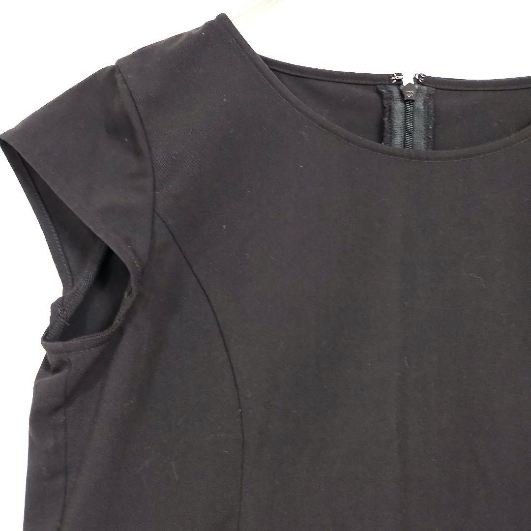 ビームスライト ブラック ペプラム ノースリーブ トップス M カジュアル 2