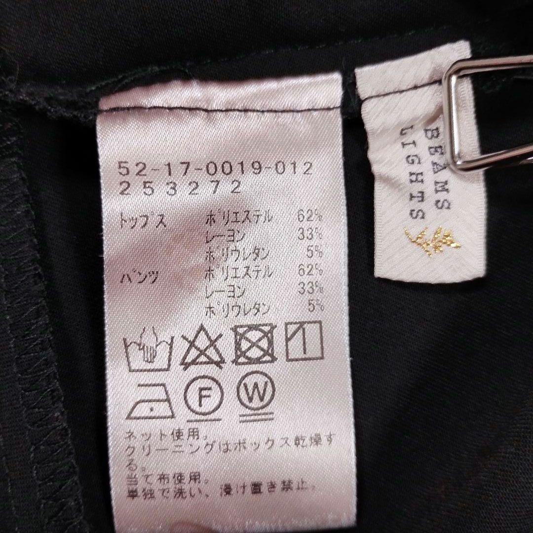 ビームスライト ブラック ペプラム ノースリーブ トップス M カジュアル 6