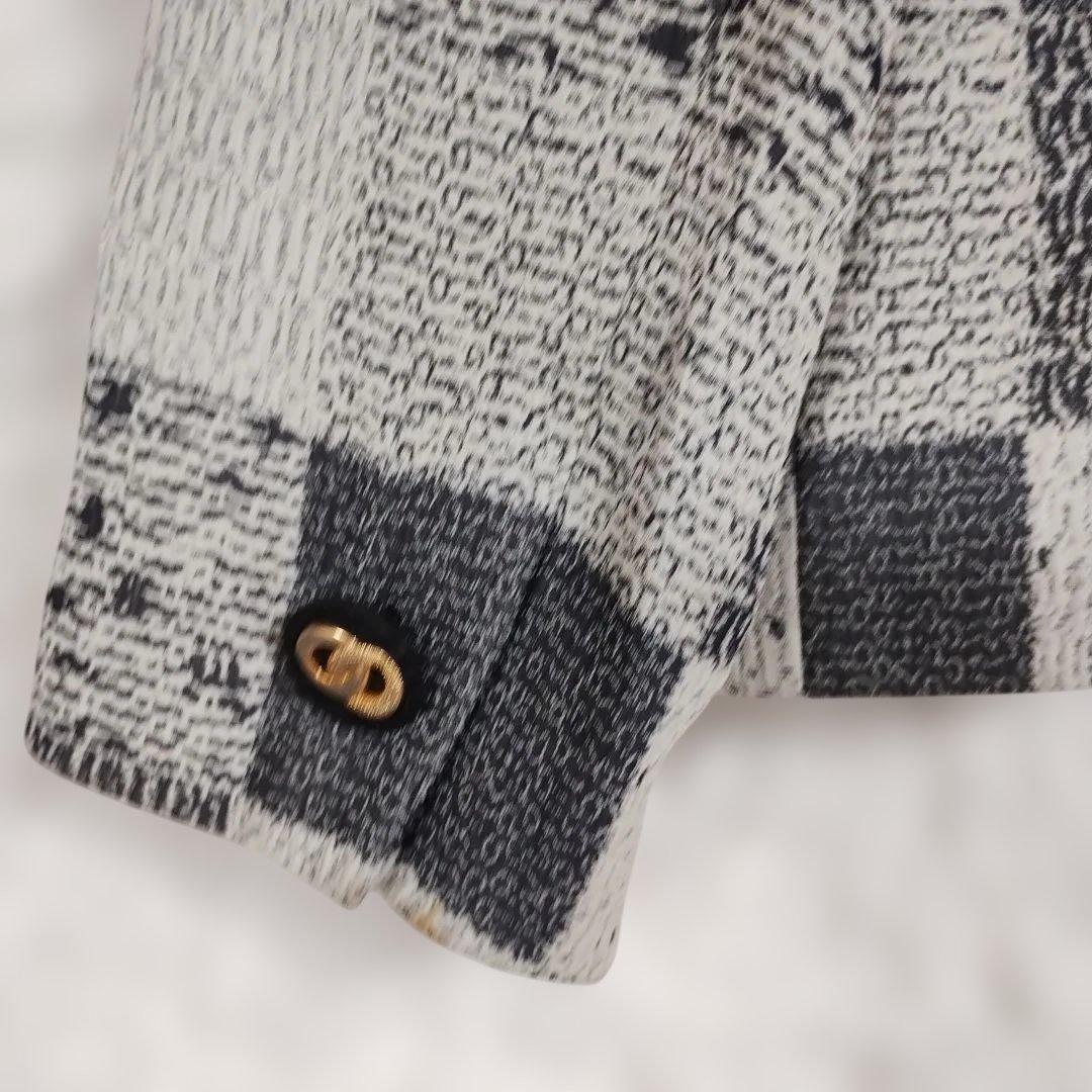 ヴィンテージ【ROSACEロザーズ 】チェック柄ジャケット L 日本製 金ボタン 7