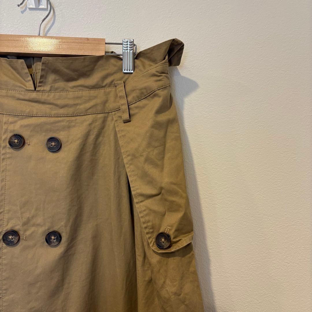 リュリュ フレアスカート トレンチ風 ベージュ 3L ロング 大きいサイズ 5